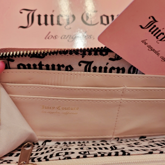 Juicy Couture | NEW Zip Wallet in Chestnut Logo Gold Detail, In Box, NWT - Picture 4 of 7